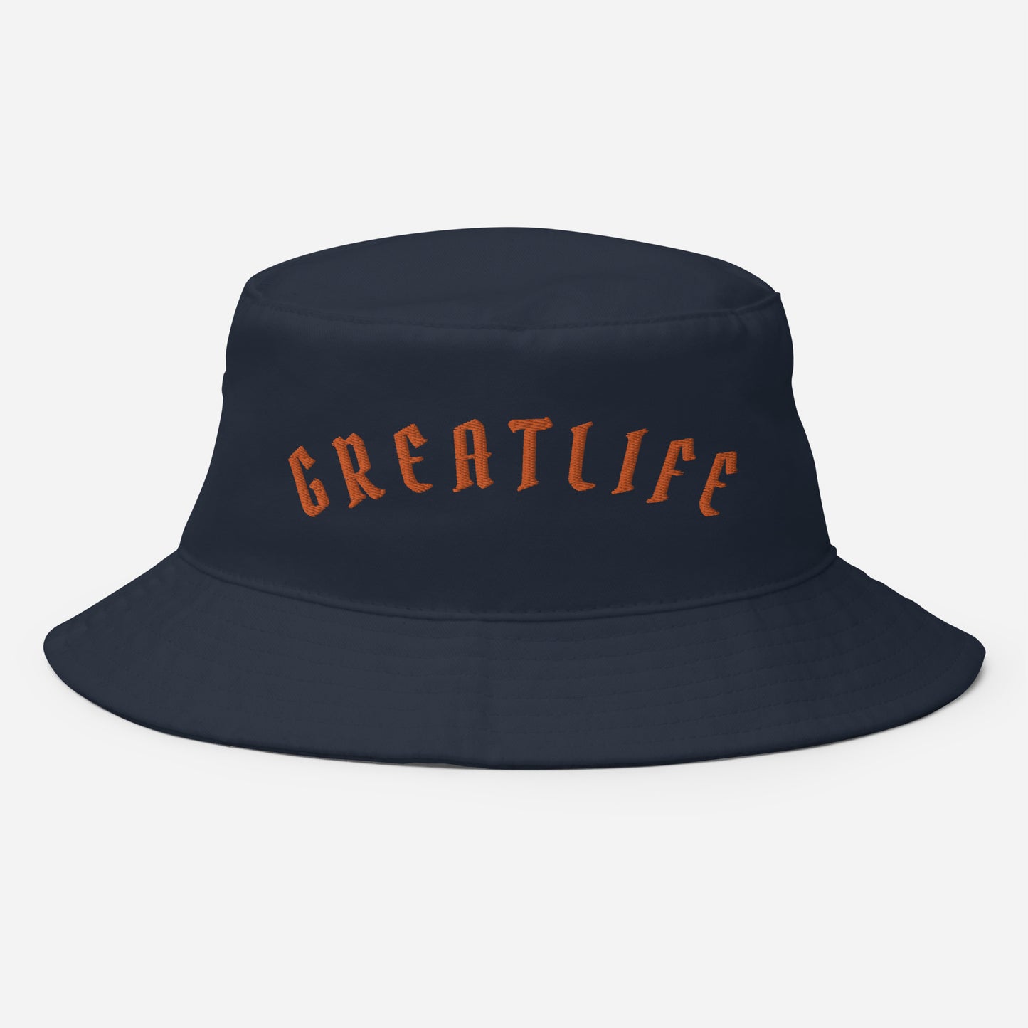 Orange print GREATLIFE Bucket Hat