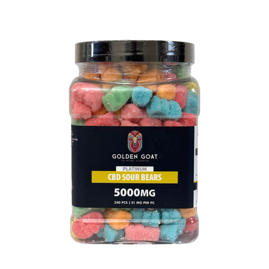 CBD Platinum Gummies - Sour Bears 5000MG