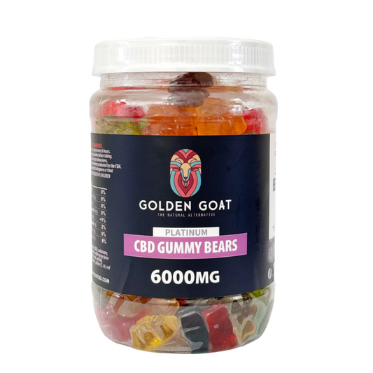 CBD Platinum Gummies - Clear Bears 6000MG