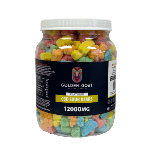 CBD Platinum Gummies - Sour Bears 12000MG