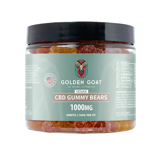 CBD Vegan Gummies 1000MG - Clear Bears