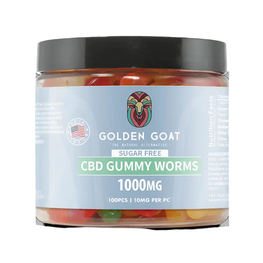 CBD Sugar Free Gummies 1000MG - Clear Worms