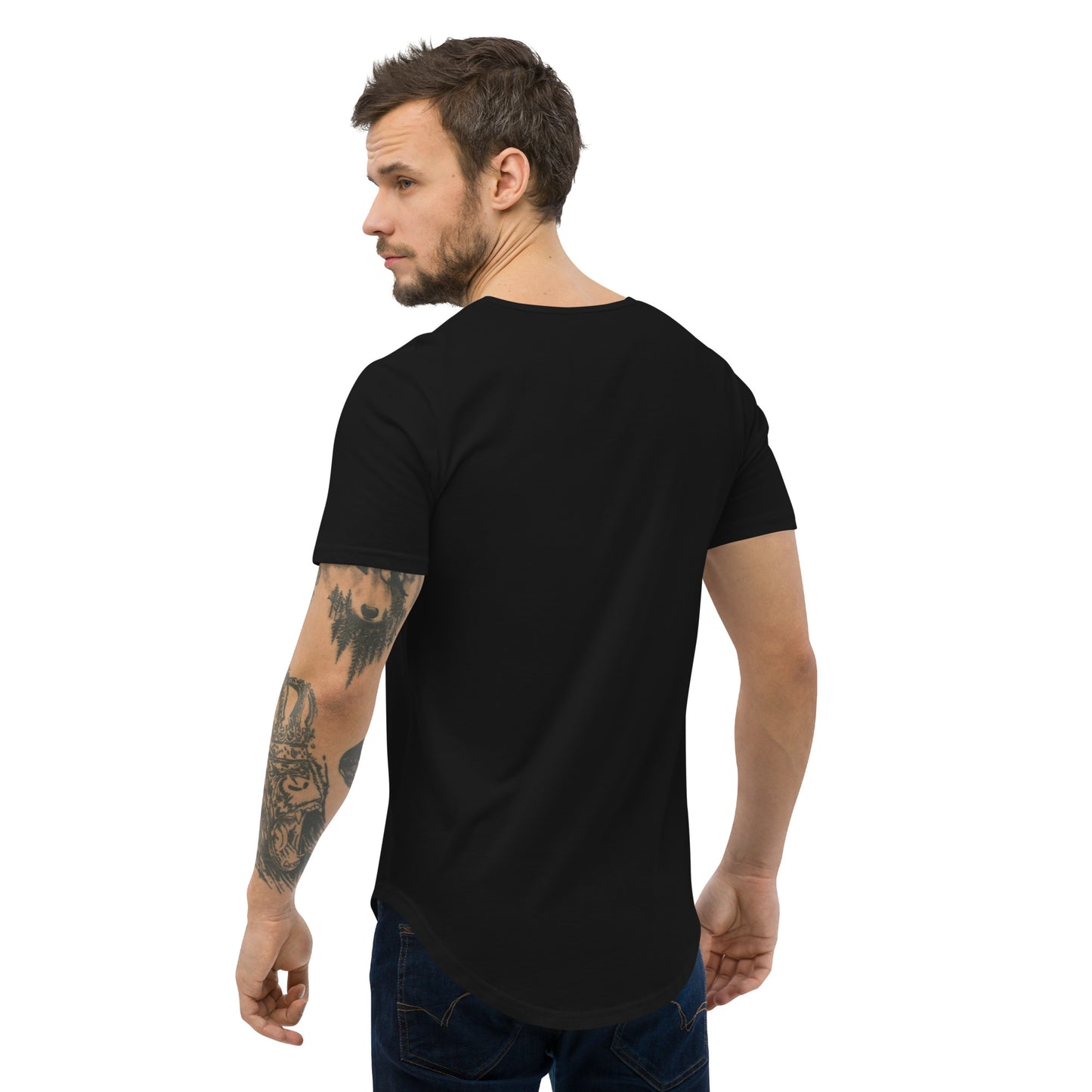 GREATLIFE / FOCUS FORWARD Men's Curved Hem T-Shirt