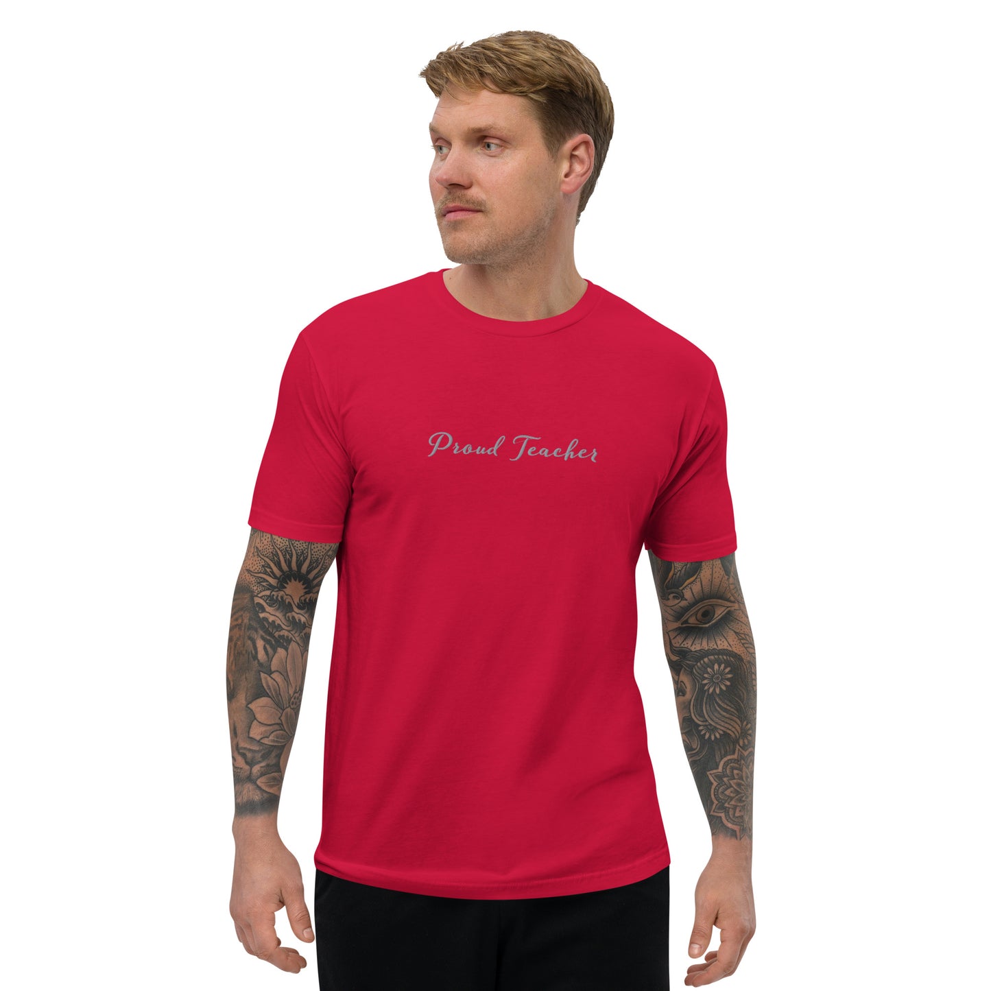New High Quality Proud Teacher Short Sleeve T-shirt