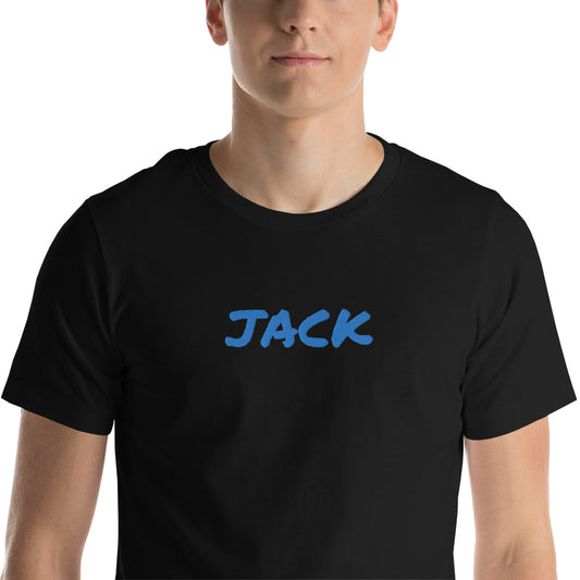 JACK black and blue high quality Unisex t-shirt