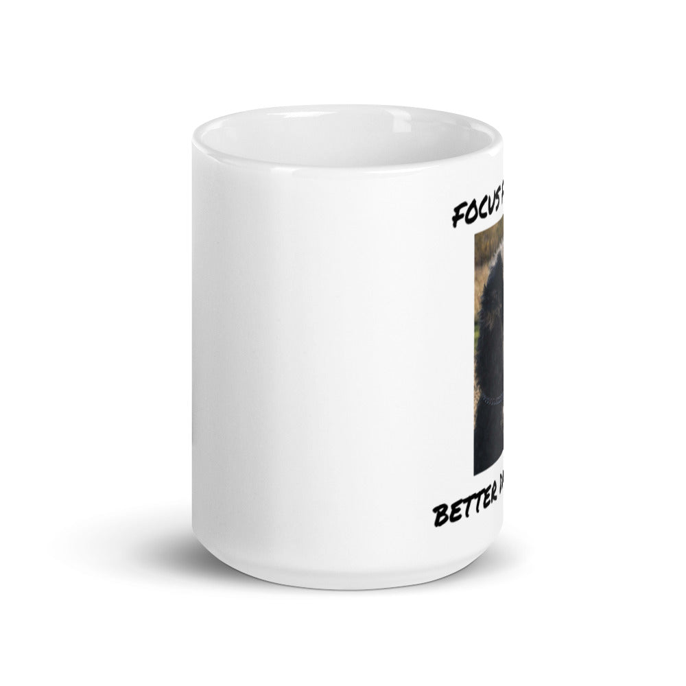 Focus Forward / Better Days Ahead White glossy mug